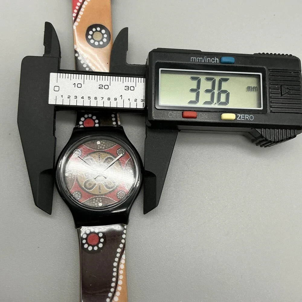 Australian Outback Artist Series Watch Unisex 34mm Indigenous ArtNew Battery